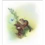 Chipmunk and Woodland Blue Butterfly Enhanced - Art Print by Canadian artist Glen Loates Chipmunk and Woodland Blue Butterfly Enhanced - Art Print by Canadian artist Glen Loates