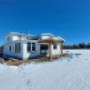Arctic white Hardie plank with white trims Arctic white Hardie plank with white trims