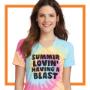 No minimum custom t-shirt printing on your favorite tie-dye shirts! No minimum custom t-shirt printing on your favorite tie-dye shirts!