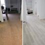 Installed a beautiful grey vinyl throughout this main floor home so the rooms all flow together. Installed a beautiful grey vinyl throughout this main floor home so the rooms all flow together.