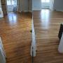 This well loved, lake front home got a complete makeover by sanding the floors down and adding 3 coats of polyurethane to brighten them up and make them new again. This well loved, lake front home got a complete makeover by sanding the floors down and adding 3 coats of polyurethane to brighten them up and make them new again.