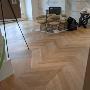 The floors in this 10,000 sq.ft. house were pre-finished, but the customer needed more protection, so we buffed off the existing top coat and added 2 coats of our own polyurethane that is oil modified so it is safer for your family and dries so fast! The floors in this 10,000 sq.ft. house were pre-finished, but the customer needed more protection, so we buffed off the existing top coat and added 2 coats of our own polyurethane that is oil modified so it is safer for your family and dries so fast!