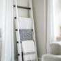 Modern Collection Blanket Ladder with metal rungs. Modern Collection Blanket Ladder with metal rungs.