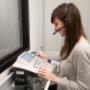 Audiologist, Heather Ritchie, performing a hearing test Audiologist, Heather Ritchie, performing a hearing test