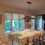 This dining space has a subtle natural theme with greens and earthy shades. We took that look and enhanced it with our Solar Shades Collection! This dining space has a subtle natural theme with greens and earthy shades. We took that look and enhanced it with our Solar Shades Collection!