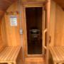 6 person cedar sauna. 6 person cedar sauna.