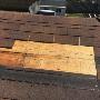 Missing shingles (before repair) Missing shingles (before repair)