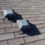 Incorrect roof venting
- These should be exhaust vents for a bathroom fan but they are standard roof vents Incorrect roof venting
- These should be exhaust vents for a bathroom fan but they are standard roof vents