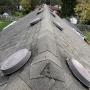Improper roof venting
- Opposing vents will reduce the life of the roof and cause shingle degradation, curling/cracking, and leaking Improper roof venting
- Opposing vents will reduce the life of the roof and cause shingle degradation, curling/cracking, and leaking