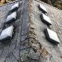 This is the result of improper roof ventilation (e.g. opposing vents) This is the result of improper roof ventilation (e.g. opposing vents)