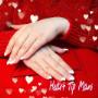 White Heart shaped Tips for Valentines Day White Heart shaped Tips for Valentines Day