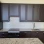 Ceramic Backsplash with a brick pattern. Ceramic Backsplash with a brick pattern.