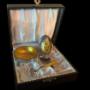 Danish sterling silver boxed salt set, includes open footed salt, small spoon and salt shaker, each decorated with yellow enamels. In the original fitted presentation box. Danish sterling silver boxed salt set, includes open footed salt, small spoon and salt shaker, each decorated with yellow enamels. In the original fitted presentation box.