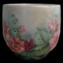 Antique handpainted (Limoges, France) porcelain cachepot, with floral motifs on a soft mint green ground, approx. 8” tall. Signed beneath with the hallmark of Wm. Guerin & Cie. (1891-1932). Antique handpainted (Limoges, France) porcelain cachepot, with floral motifs on a soft mint green ground, approx. 8” tall. Signed beneath with the hallmark of Wm. Guerin & Cie. (1891-1932).