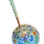 Fabergé style enameled silver spoon Fabergé style enameled silver spoon