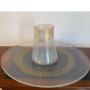 Livio Seguso (Italian, b. 1930)
Two piece gold dust encrusted Murano glass set, including tapered cylindrical vase 9½” tall, and large free form charger, approx. 24½” x 22”. Both are signed. Livio Seguso (Italian, b. 1930)
Two piece gold dust encrusted Murano glass set, including tapered cylindrical vase 9½” tall, and large free form charger, approx. 24½” x 22”. Both are signed.