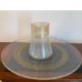 Livio Seguso (Italian, b. 1930)
Two piece gold dust encrusted Murano glass set, including tapered cylindrical vase 9½” tall, and large free form charger, approx. 24½” x 22”. Both are signed. Livio Seguso (Italian, b. 1930)
Two piece gold dust encrusted Murano glass set, including tapered cylindrical vase 9½” tall, and large free form charger, approx. 24½” x 22”. Both are signed.