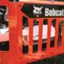 Front Grate of Bobcat Construction Zero Turn Mower with seven gauge steel frame and complete command center Front Grate of Bobcat Construction Zero Turn Mower with seven gauge steel frame and complete command center