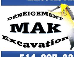 Déneigement MAK Excavation - Aménagement Paysager Saint-Colomban