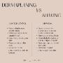 It's a very common misconception that dermaplaning is the same as shaving your face.
However, this photo outlines the difference between the two.
If you want to glow, dermaplaning is the way to go! It's a very common misconception that dermaplaning is the same as shaving your face.
However, this photo outlines the difference between the two.
If you want to glow, dermaplaning is the way to go!