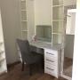Beauty station in walk in closet Beauty station in walk in closet