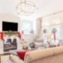 As the soft light filters through the fabric of the Roman Shades, it creates a warm and cozy ambiance, adding a magical glow to your holiday celebrations. As the soft light filters through the fabric of the Roman Shades, it creates a warm and cozy ambiance, adding a magical glow to your holiday celebrations.