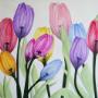 \Frolic\ Colourful Tulips by Canadian artist Carolynn Ashley. Three sizes of canvas prints available: 24 x 24 in, 30 x 30 in or 36 x 36 in. Limited edition of 250 \Frolic\ Colourful Tulips by Canadian artist Carolynn Ashley. Three sizes of canvas prints available: 24 x 24 in, 30 x 30 in or 36 x 36 in. Limited edition of 250
