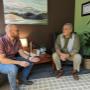 Carlin Palme and Javier Soyka in consultation at the office. Carlin Palme and Javier Soyka in consultation at the office.