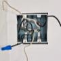 Installing a double light switch. Installing a double light switch.
