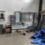 Installing electrical panels in commercial building. Installing electrical panels in commercial building.