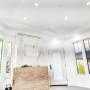 Indoor potlight installation complete in this sunroom project. Indoor potlight installation complete in this sunroom project.