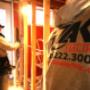 Working on basement rough-in installation Working on basement rough-in installation