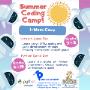 Let's learn how to code, create games and have fun in Scratch and Python!
Master your computer programming skills while creating a different game each week.
Beginner friendly!
You will receive a certificate for successful Camp Completion. Let's learn how to code, create games and have fun in Scratch and Python!
Master your computer programming skills while creating a different game each week.
Beginner friendly!
You will receive a certificate for successful Camp Completion.