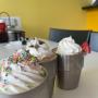 Milk shakes
Strawberry , vanilla, chocolate, with toppings and whipping cream Milk shakes
Strawberry , vanilla, chocolate, with toppings and whipping cream