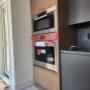 Wall oven with a speed oven over top Wall oven with a speed oven over top