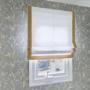 roman shade with gold piping , bathroom in Scarborough roman shade with gold piping , bathroom in Scarborough