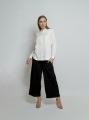 Cropped Cotton Muslin Pant