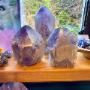 Large amethyst crystals with cut base! Large amethyst crystals with cut base!