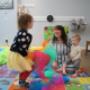 Miss Stephanie singing and dancing with the little ones during music class at Tot Spot Lloydminster. Miss Stephanie singing and dancing with the little ones during music class at Tot Spot Lloydminster.