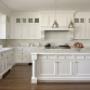 Kitchen renovation with beautifully installed white kitchen cabinets. Kitchen renovation with beautifully installed white kitchen cabinets.