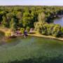 Cottage surrounded by water on three sides Cottage surrounded by water on three sides