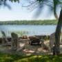 Waterfront fire-pit at Peaceful Peninsula Cottage Waterfront fire-pit at Peaceful Peninsula Cottage