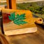 Walnut live edge cutting board. Engraved image completes the board for added atraction Walnut live edge cutting board. Engraved image completes the board for added atraction
