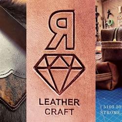 reverse R over Diamond Leather and Laser