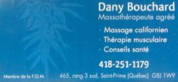 Massothérapie Dany Bouchard
