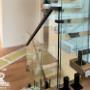 This sophisticated design features a clear glass panel that elegantly sits atop a sturdy spigot mini post. It's the perfect addition to any modern space, providing both style and function in equal measure. This sophisticated design features a clear glass panel that elegantly sits atop a sturdy spigot mini post. It's the perfect addition to any modern space, providing both style and function in equal measure.