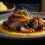 Duck Confit with Creamy Polenta and Caramelized Shallots Duck Confit with Creamy Polenta and Caramelized Shallots