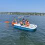 Visitors enjoying a Mosswood Adventures pedal boat and kayak on Rabbit Lake August Long Weekend Visitors enjoying a Mosswood Adventures pedal boat and kayak on Rabbit Lake August Long Weekend