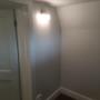 Inside the finished den /former cold room.
The door had to be cut down since it is smaller than any standard door. Inside the finished den /former cold room.
The door had to be cut down since it is smaller than any standard door.