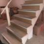 original basement stairs. In background can be seen the laundry area that will become new kitchen. original basement stairs. In background can be seen the laundry area that will become new kitchen.